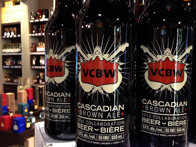 On Shelves beer bottle vcbw