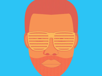 Shutter Shades illustration kanye