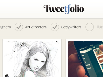 Tweetfolio filter design filter ui web