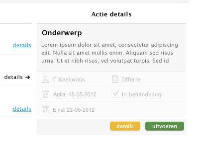 Actie details button icon ui webapp website