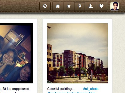 Location Marker app brown css icon leather web