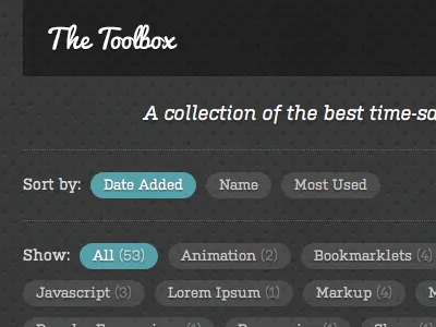 Toolbox Filters filter kulturista metal pacifico sort texture