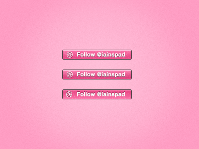 Dribbble Follow Button dribbbble follow sharing social ui
