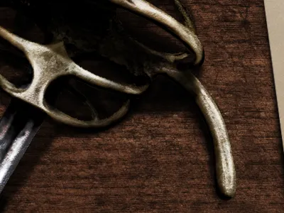 Fantasy game screen concept - details preview fantasy game gold history letter metal old rapier rpg steel sword wood