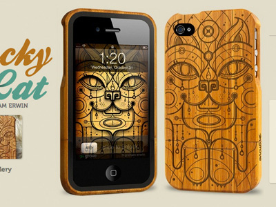 Lucky Cat iPhone case for Grove bamboo case cat engraving grove iphone iphone case lucky product