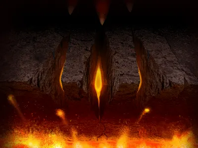 It's almost released! demons fire lava photoshop