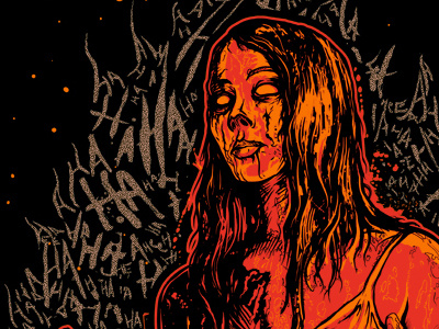 Carrie Laughter art print movie poster screenprint