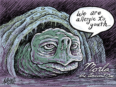 The Neverending Morla (Color) cartoon comic morla neverending story nostalgia