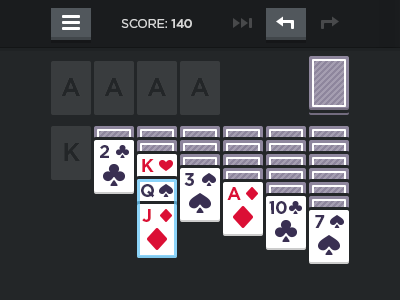 Minimal Solitaire R2 cards game solitaire
