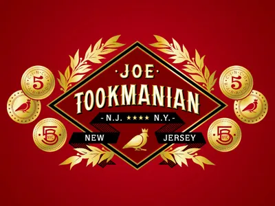 Tookmanian Topper graphic hand lettering lettering