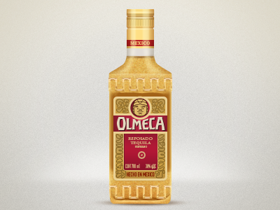 Olmeca bottle glass