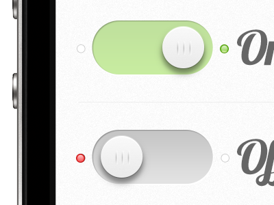 On Off Switch for iOS App app ios iphone off on switch