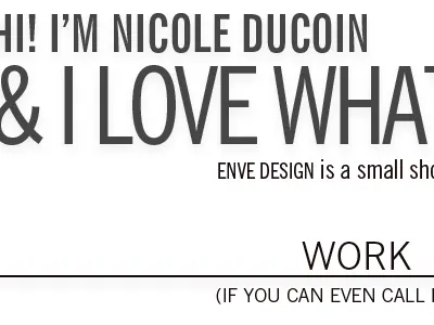 portfolio love what i do portfolio typography website