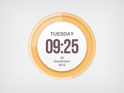 Clock Widget clock ui user interface widget