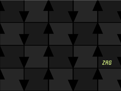 ZAG pattern black identity logo pattern tech