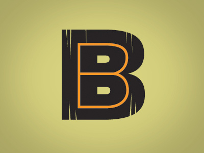 The Bungalow "B" brand cowork distress identity letterform logo type