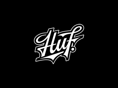 Huf Script graphic hand lettering lettering script