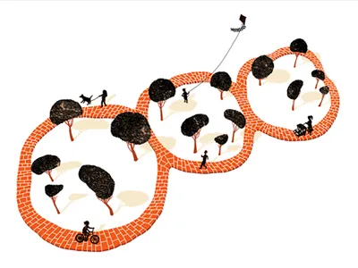 Panda Park animal design giclee illustration minimalism negative space optical panda park photoshop print shop tang yau hoong