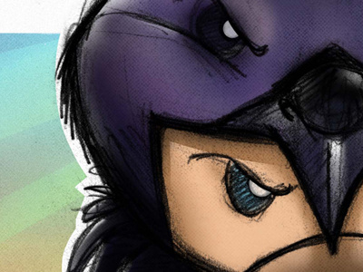 Raven Kid character character design cute illustration pencil raven sketch