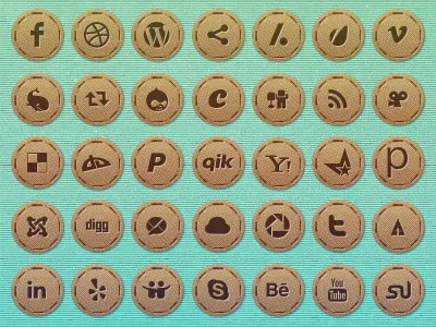 70 Free Vintage Social Badges badge behace dribbble facebook forrrst free icons free social icons freebie icon paypal social social icon twitter vimeo wordpress yahoo youtube