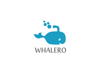 Whalero brand branding communication agency design fish identity logo logo design logo designer pavel surovy sea symbol water whale