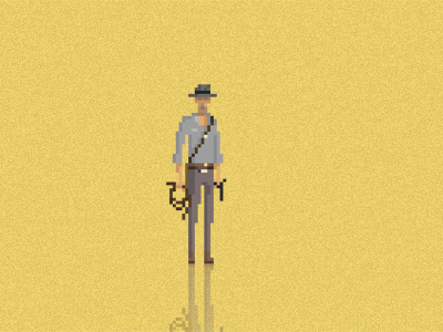 Indiana Jones art pixel