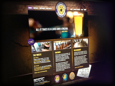 Carolina Brew beer brewery cms craft expressionengine great client interface texture web design website wood