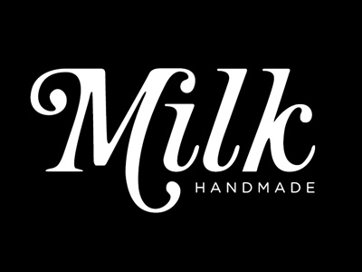 Milk branding logo milk retro