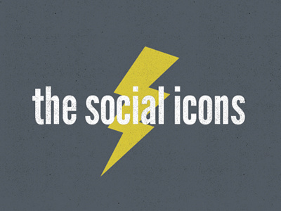 Thesocialicons icons identity lightning logo social