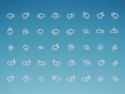 Weather icons android blackberry cloud hail icon icons ios iphone night rain set snow sunshine vector weather wind