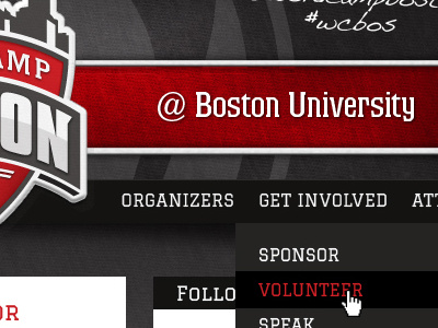 WordCamp Boston 2012 Web Design boston navigation web web design wordcamp wordpress
