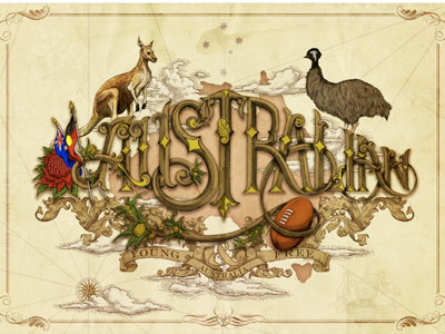 Australian australian australian infront bobsta14 sketch typography vr06