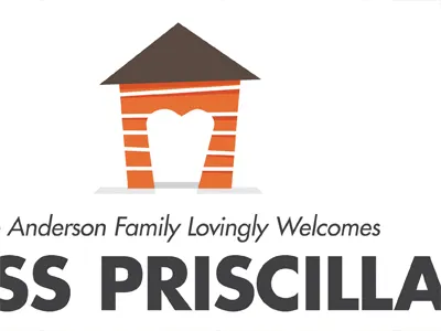 Puppy Love announcement dog greeting illustration pet