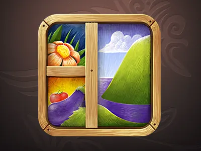 frame icon app cloud flower frame frames icon ipad iphone picture van gogh