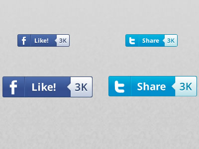 Social Buttons buttons fireworks freebie social