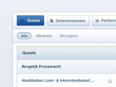 Quests blue button icons menu navigation quests ui