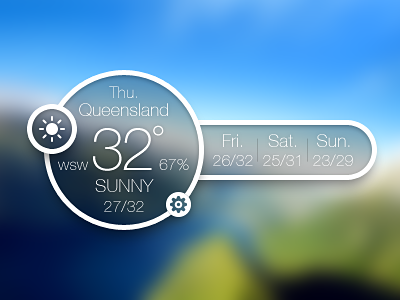 Weather Glass desktop glass icon ui weather widget