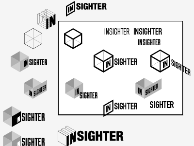 Logo ideas... cube hexagon idea testing illustrator logo vector