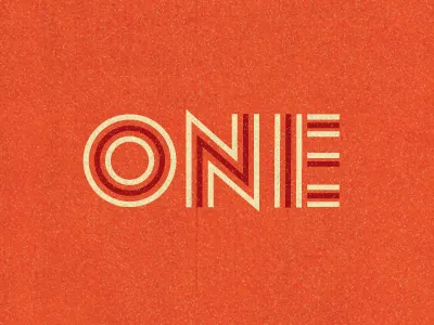 One Year birthday co op fonts lettering lost type type