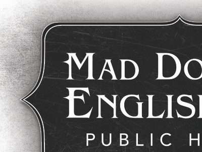 Mad Dogs and Englishmen Typographic Logo branding dogs englishmen logo mad typographic