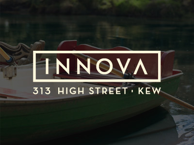 Innova Identity boat brand cream identity location neutra photography property rectangle townhouse