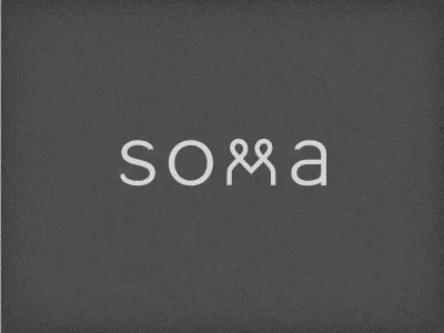 Soma heart logo logotype