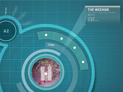 Mixtable UI in progress. thesis ui