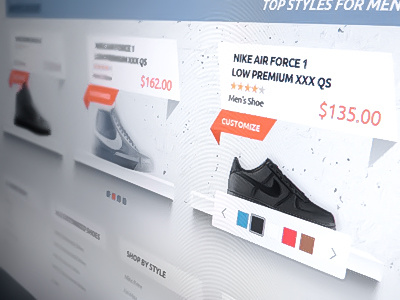 Footwear Webshop concept footwear layout nike photoshop shoes web design web site webshop