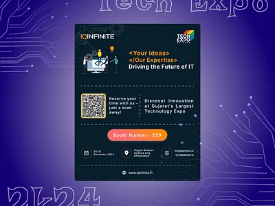 Tech Expo Social Media Post color pallets creative design figma graphic design ui design