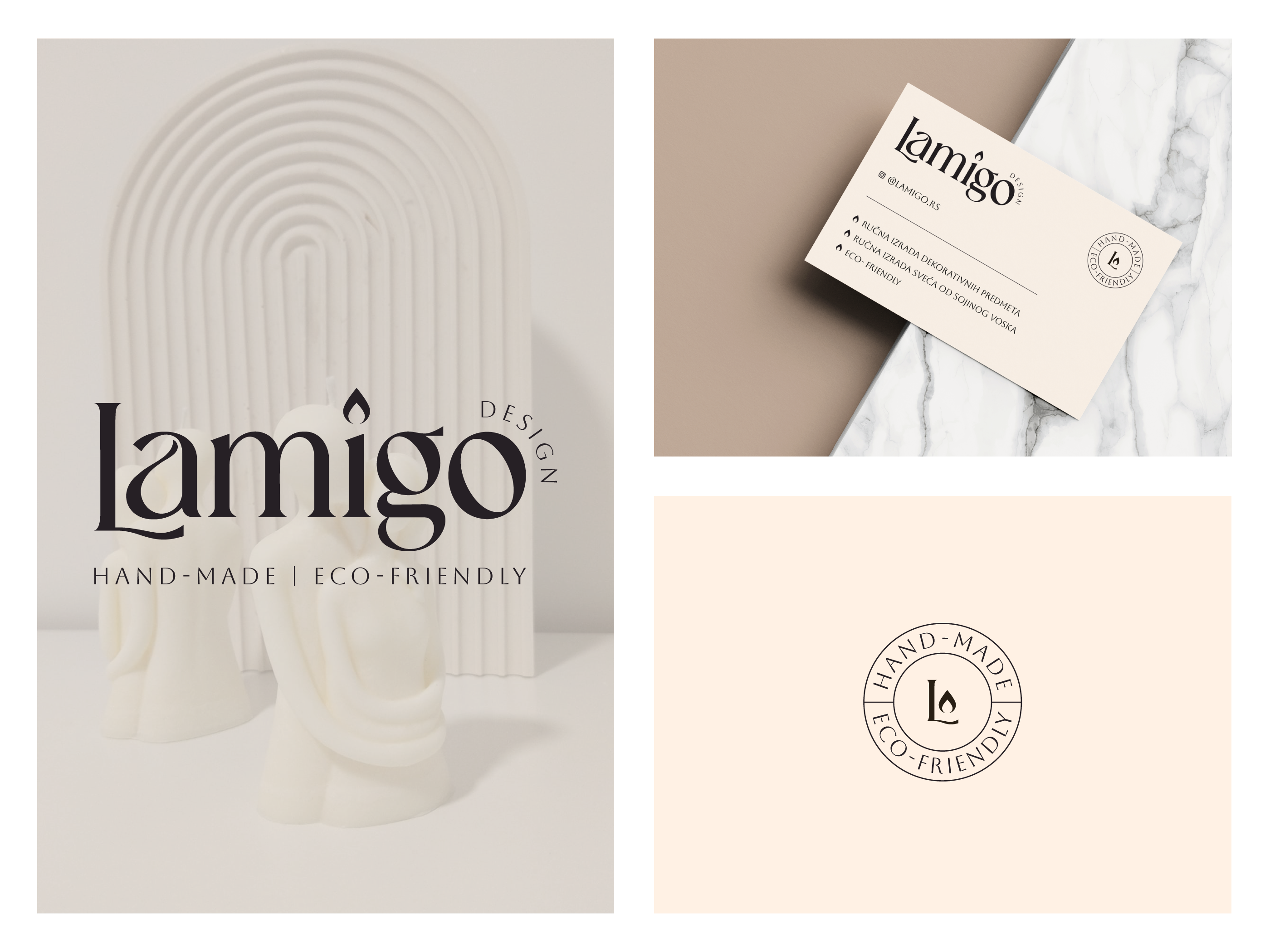 Lamigo - Logo design branding candle decoration design logo logodesign logotype luxury mark minimal