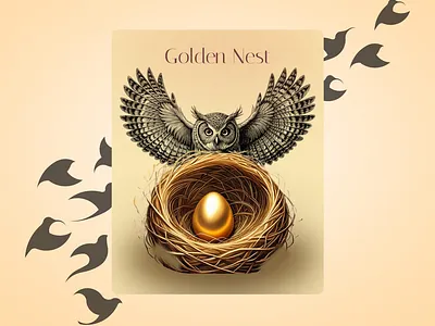 Gold Nest Social Media Post branding color pallets creative figma graphic design ui ui design