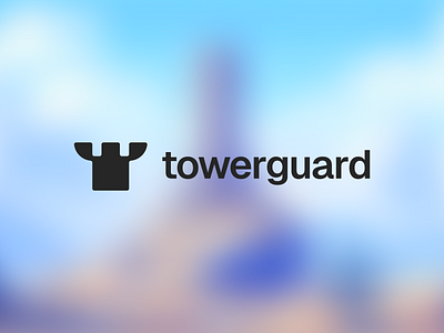 Towerguard – Logo Design branding castle dark design flat geometrical logo medieval minimal minimalism minimalist modern saas tower