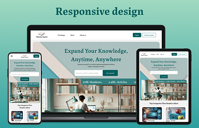 Responsive design landing page responsive design ui uxdesign