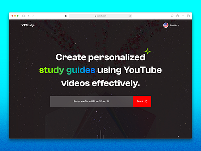 Youtube study guide generator ai design full page study ui website youtube